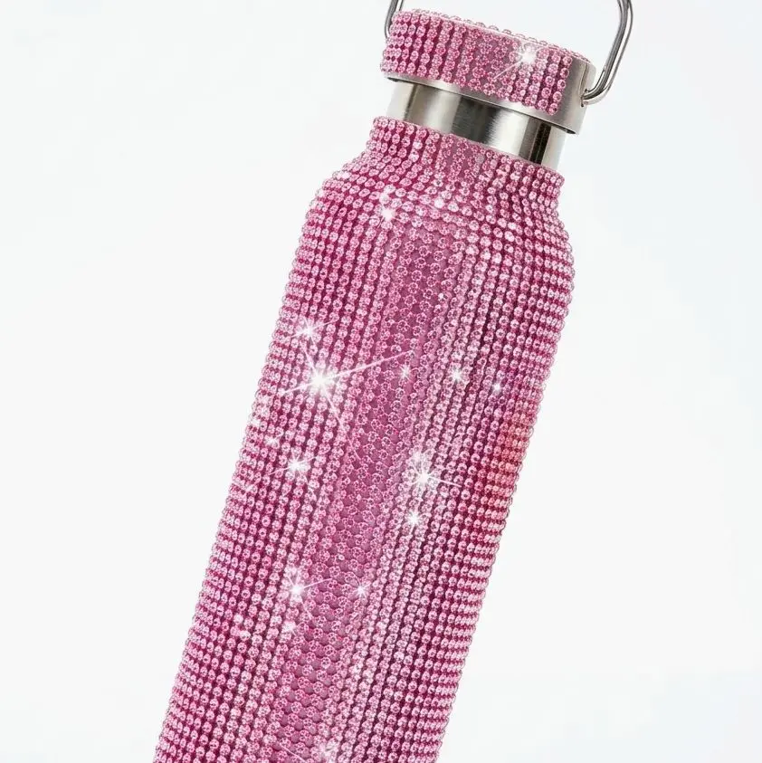 Diamond Water Bottle  20oz Bling Rhinestone Stainless Steel Water Bottled