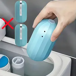 Automatic Toilet Cleaning Box Set, Blue Bathroom Tool, Toilet Bowl Cleaner, Strong Cleansing & Odor Removal, Suitable for Water Tank, 2 Bottles, 200g Each