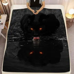 Funny Pattern Print Blanket, Flannel Series Bedding, Dormitory Blanket, Nap Blanket, Car Blanket, Office Blanket, Air Conditioning Blanket