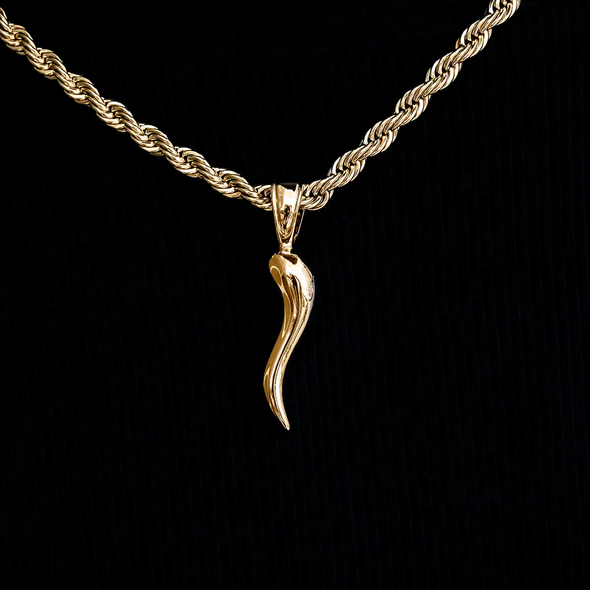 GLD Italian Horn Pendant - Perfect Gift- (Chain Not Included) #TikTokShopBackToSchool GLD Italian Horn Pendant - Perfect Gift- (Chain Not Included) #TikTokShopBackToSchool