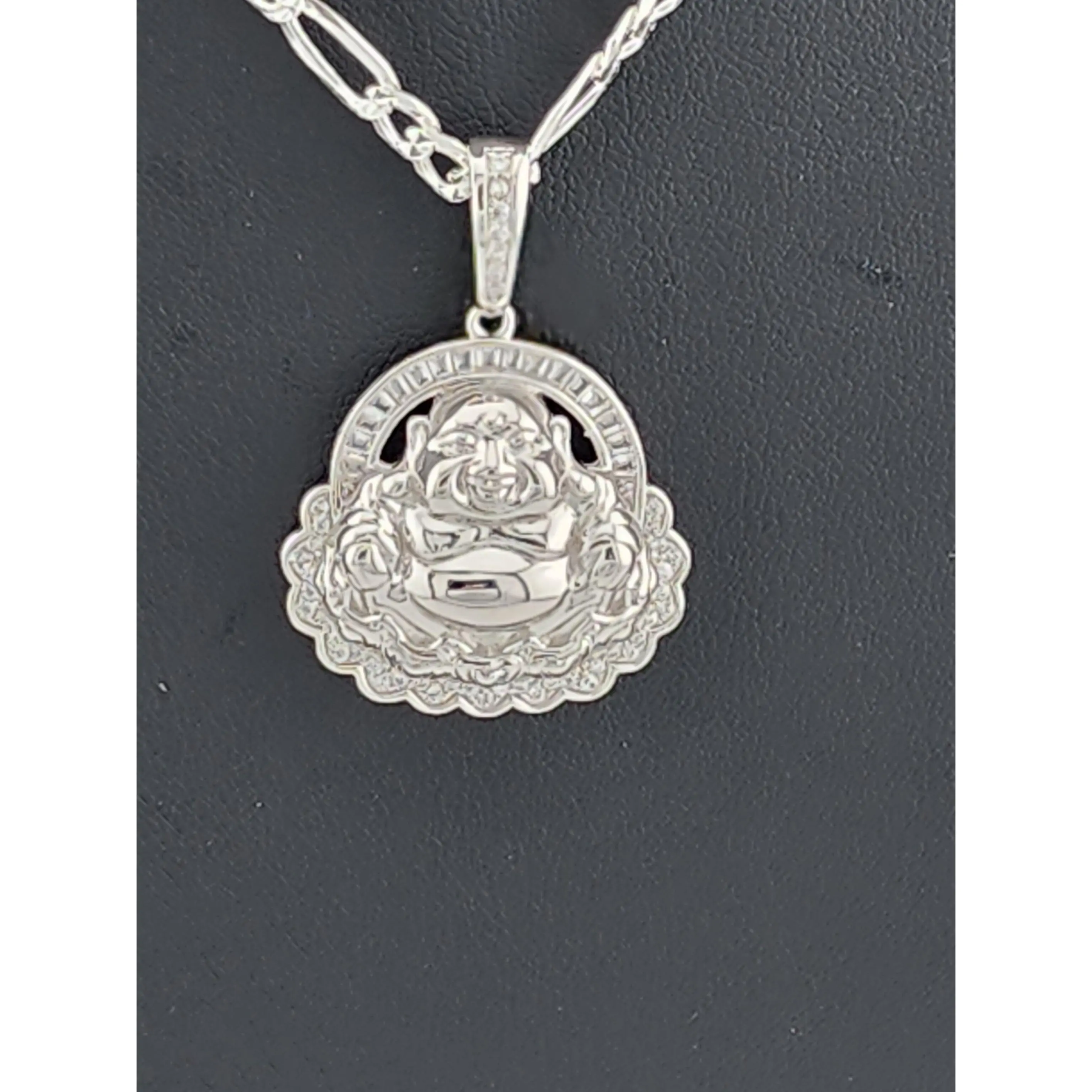Brand New Sterling Silver 925 Buddha Necklace