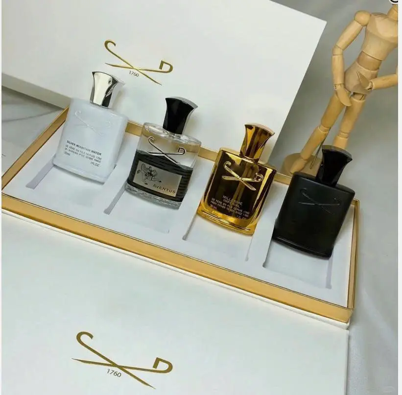 Creed Aventus Gift set Perfume for Men 4Pcs*30ml Gift Idea long Lasting