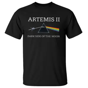Artemis Ii Mission Shirt, Dark Side Of The Moon Space Tee, Future Moon Mission Shirt, 2026 Rocket Launch Gift, Unisex Sweater Pullover Tee