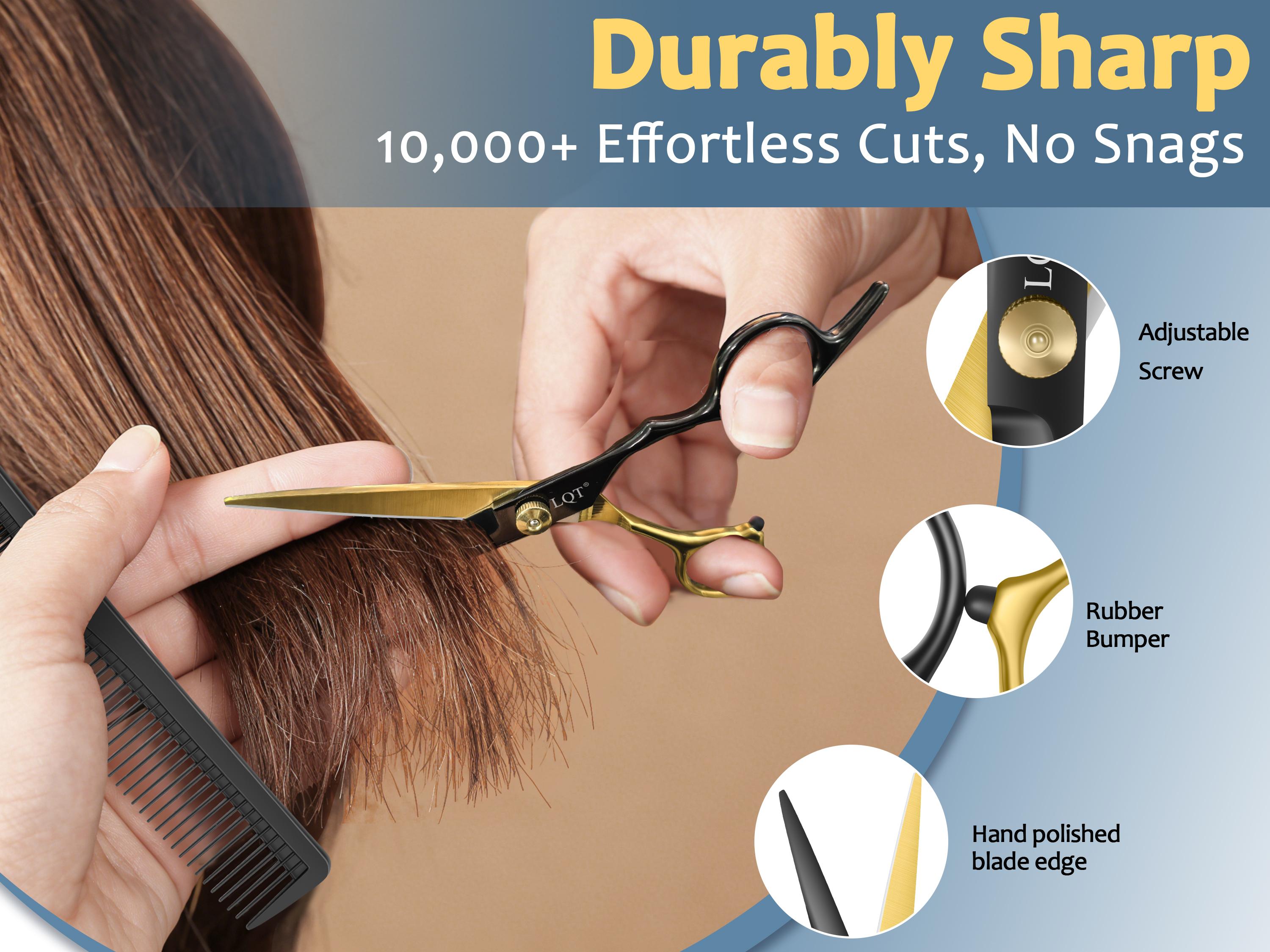 LQT Professional Hair Cutting Scissors Set, 12Pcs Barber Kit with Hair Scissors, Thinning Shears, Razor, Combs, Clips, Neck Duster, Complete Haircut Tools for Home & Salon Use LQT Professional Hair Cutting Scissors Set, 12Pcs Barber Kit with Hair Scissors, Thinning Shears, Razor, Combs, Clips, Neck Duster, Complete Haircut Tools for Home & Salon Use