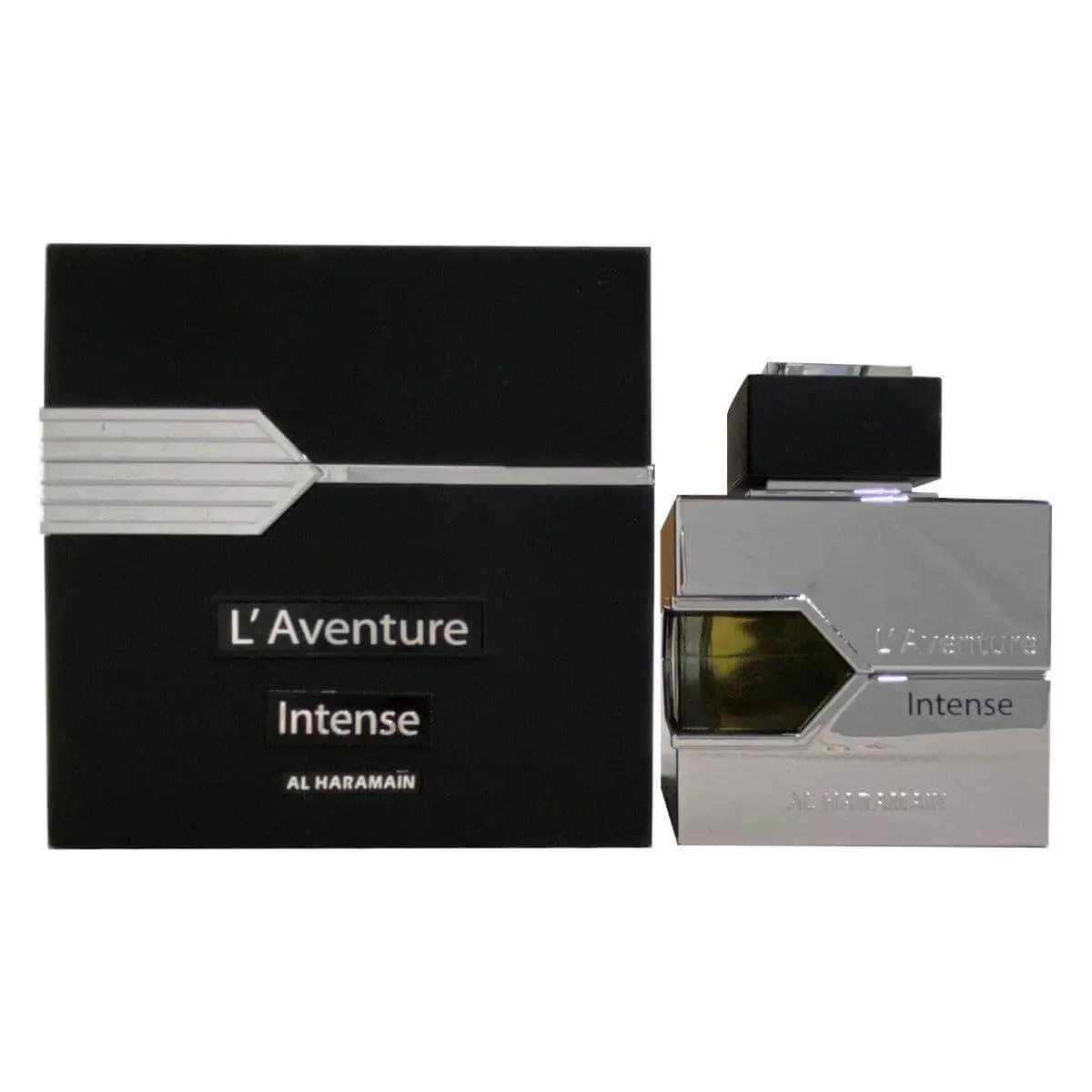 AL HARAMAIN L'Aventure Intense EDP Perfume Spray, 3.4 fl oz, Unisex Floral Woody Fragrance with Notes of Lemon, Amber, and Musk, Elegant Oriental Scent