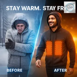 Heated Jacket for Winter with USB Power and Adjustable Heat