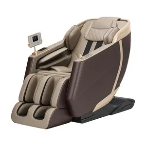 Real Relax massage chair with SL Track 2024 full body zero gravity massage chair recliner with Thai Stretch APP control heating comfort PS3500 Brown