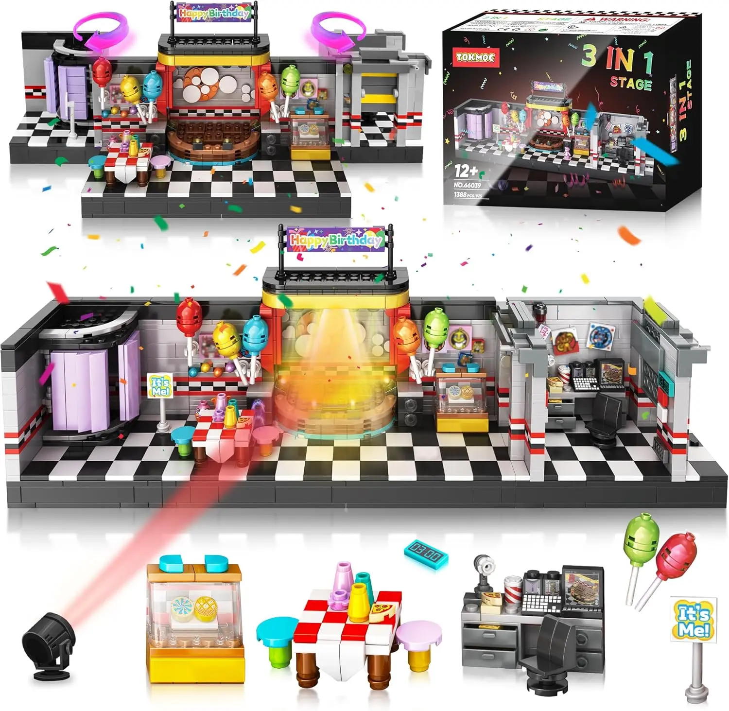 【DealsForYouDays】Security Vulnerability Stage Building Block Toys, Toys and Hobbies, Birthday and Holiday Gifts, Game Fans Collection Gifts (1388 pcs)