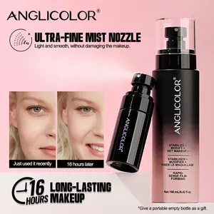 Ultimate All-In-One Setting Spray, Anti-Fade Waterproof Design, Lasts 16 Hours, 190ML + 30ML Empty Bottle, Perfect for Makeup Lovers