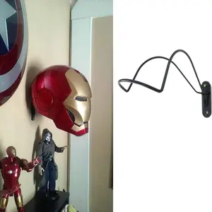 Strong Iron Rack for Electronic Helmet Wall Mounted |   Helmet Storage Display |   Helmet Collection Wall Hanger Stand |   No Helmet