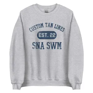 Outerwear: "Custom Tan Lines oversized sweatshirt