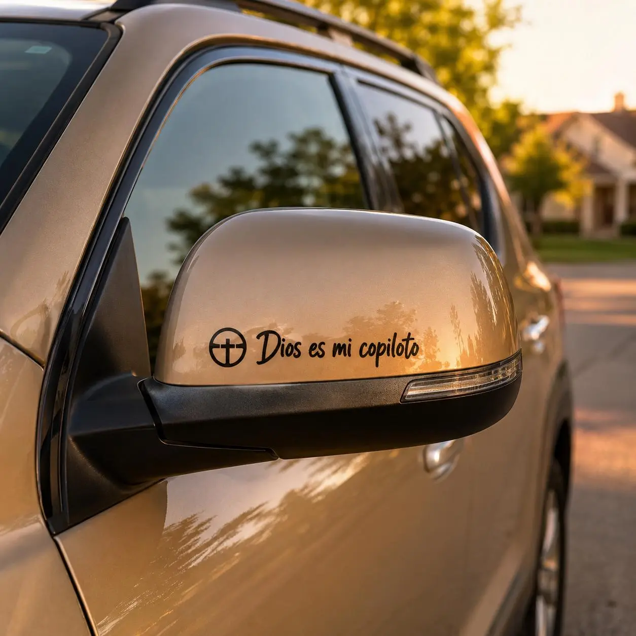 Catholic Religious Vinyl Decorative Stickers - 6 Unique Rectangular Small Size Designs, Peel & Stick for Automobiles Car Mirrors, Home Decor Supplies, Ideal for Dads