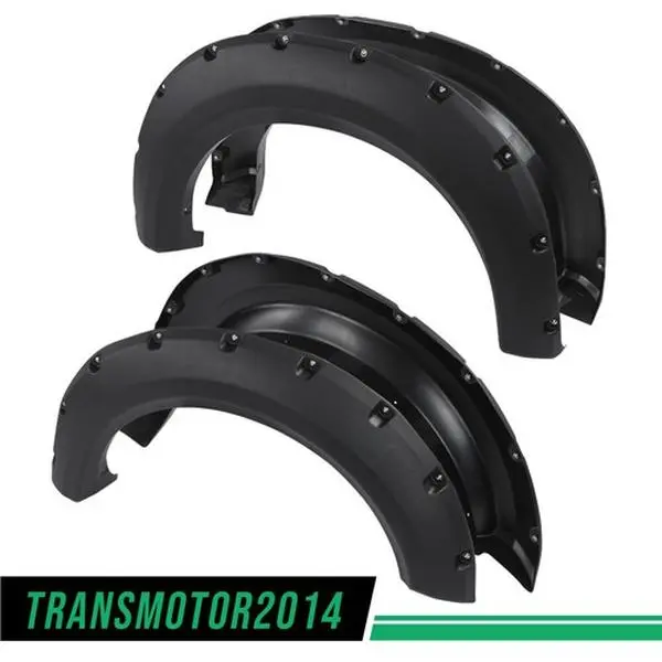 Motor Interior-[4PCS] FIT FOR 2009-2014 FORD F150 POCKET-RIVETED STYLESIDE WHEEL FENDER FLARES