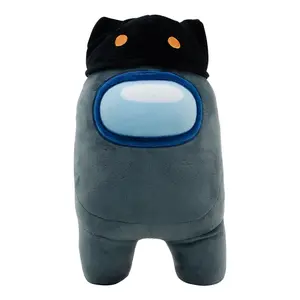Among Us 12" Black with Cat Head Cap