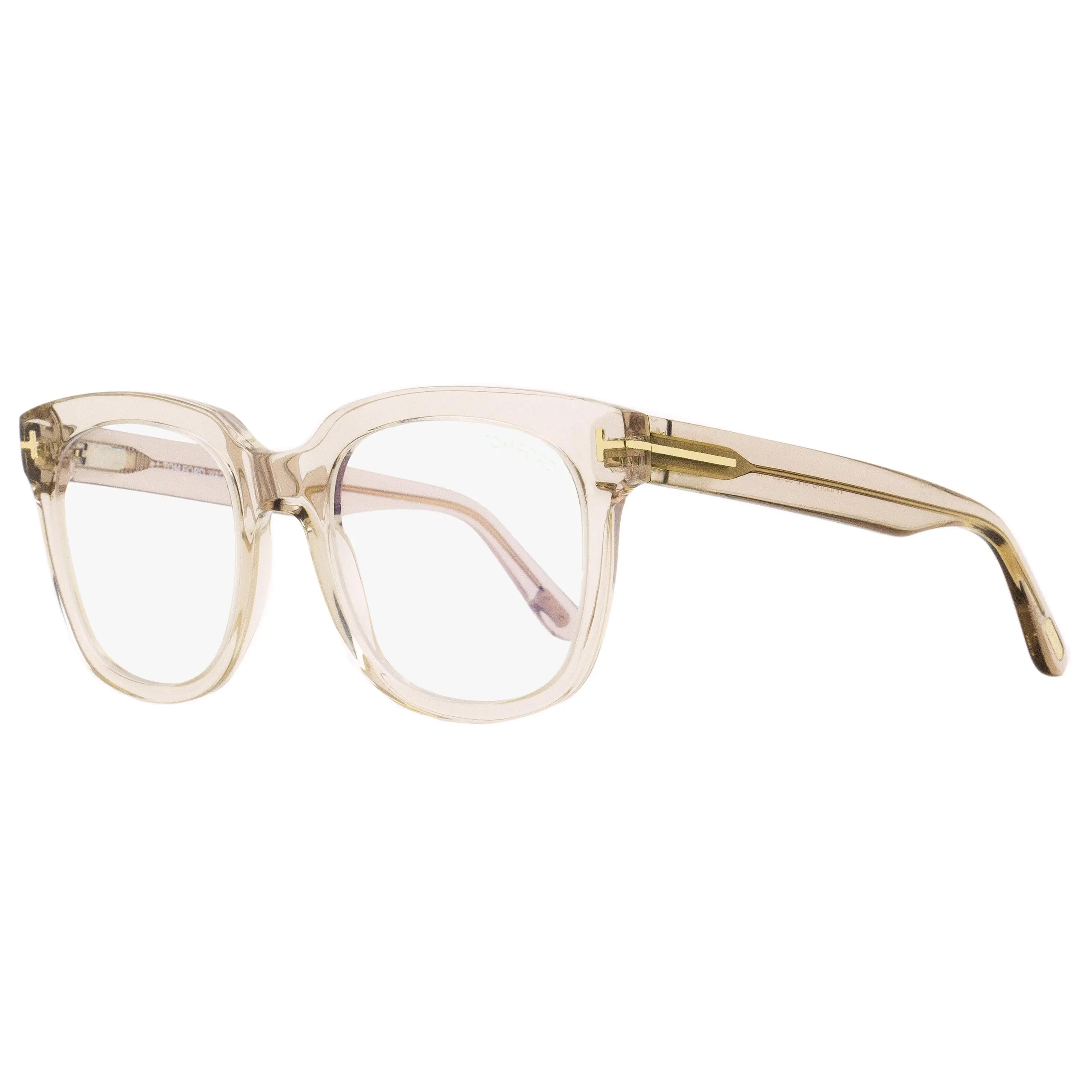 Tom Ford TF5537B Blue Block Eyeglasses 072 Transparent Rose  52mm FT5537