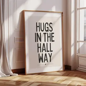 Hugs in the Hallway Print, Botanical Print, Colourful Prints, Cottage Decor, Boho Prints, Home Decor, Hallway Prints, Neutral Décor