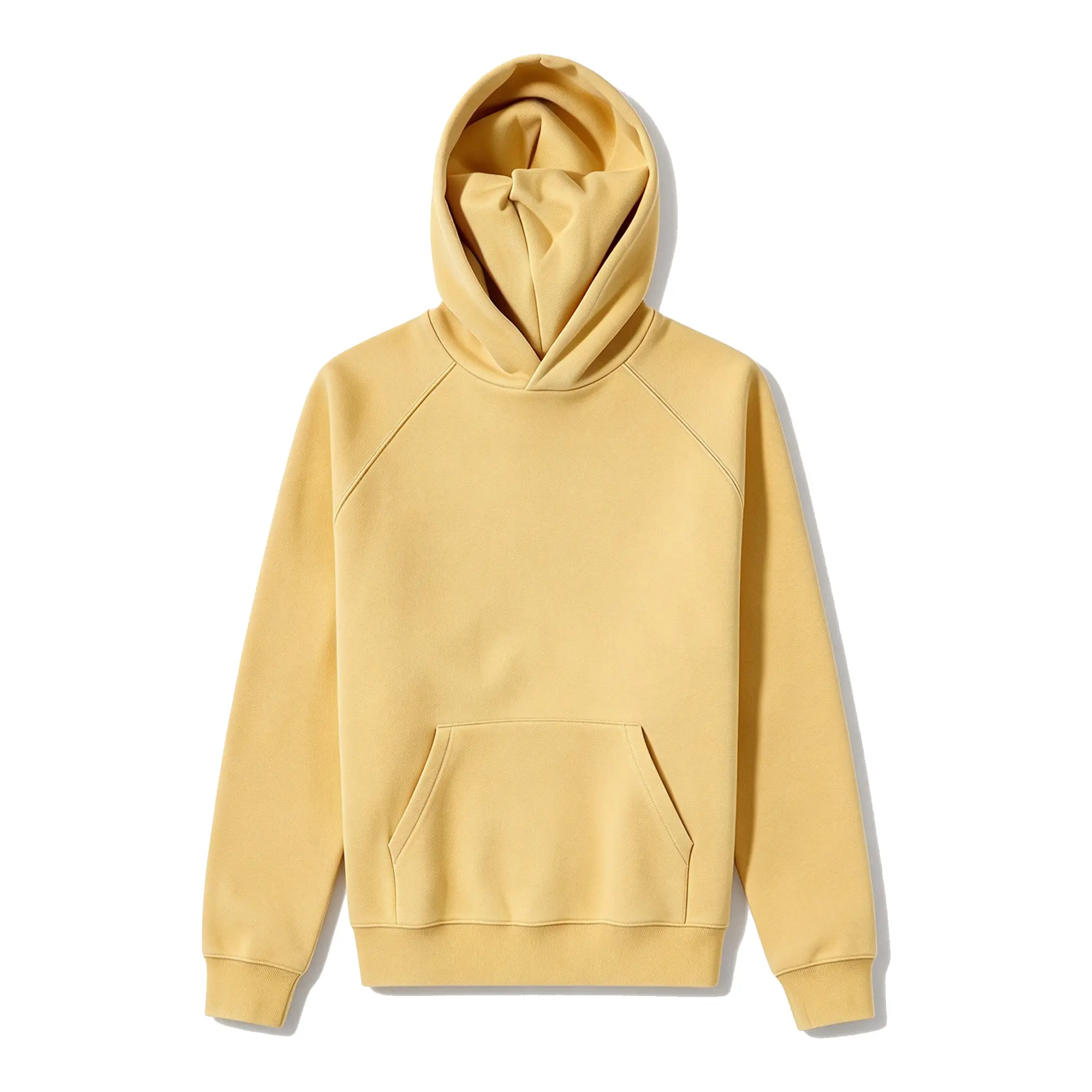 2023 Tuscan Oversized Hoodie Unisex Loose Fit Pullover Sweatshirt for Men Women | Light Yellow Tracksuit | Casual Streetwear Basic Hooded Sweatshirt for All Seasons Kangaroo Pocket