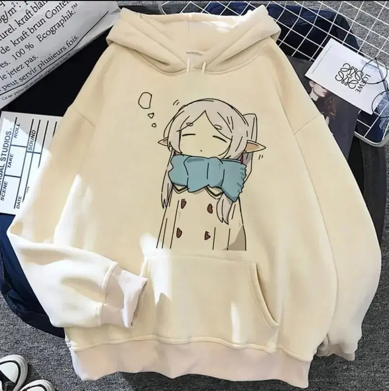 Frieren Hoodie Japanese Anime Sweater Modern Style Manga Designer Teen Hoddie Tracksuits Graphic Streetwear Youthful Christmas Shirt, T-Shirt, Hoodie and Sweatshirt