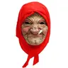 Realistic Old Woman Elderly Mask Set, Hyper Realistic Mask, Silicone Latex Helmet for Halloween Role Play, Horror Spooky Granny Face Cover, 1 Piece Costume Accessory