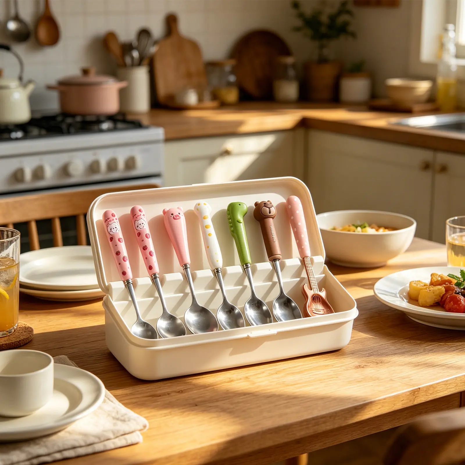 10Pcs Cute Stainless Steel Tablespoons, Food Grade Premium Silverware, Mirror Polished, Durable & Dishwasher Safe, Ideal for Home and Restaurant Use 10Pcs Cute Stainless Steel Tablespoons, Food Grade Premium Silverware, Mirror Polished, Durable & Dishwasher Safe, Ideal for Home and Restaurant Use