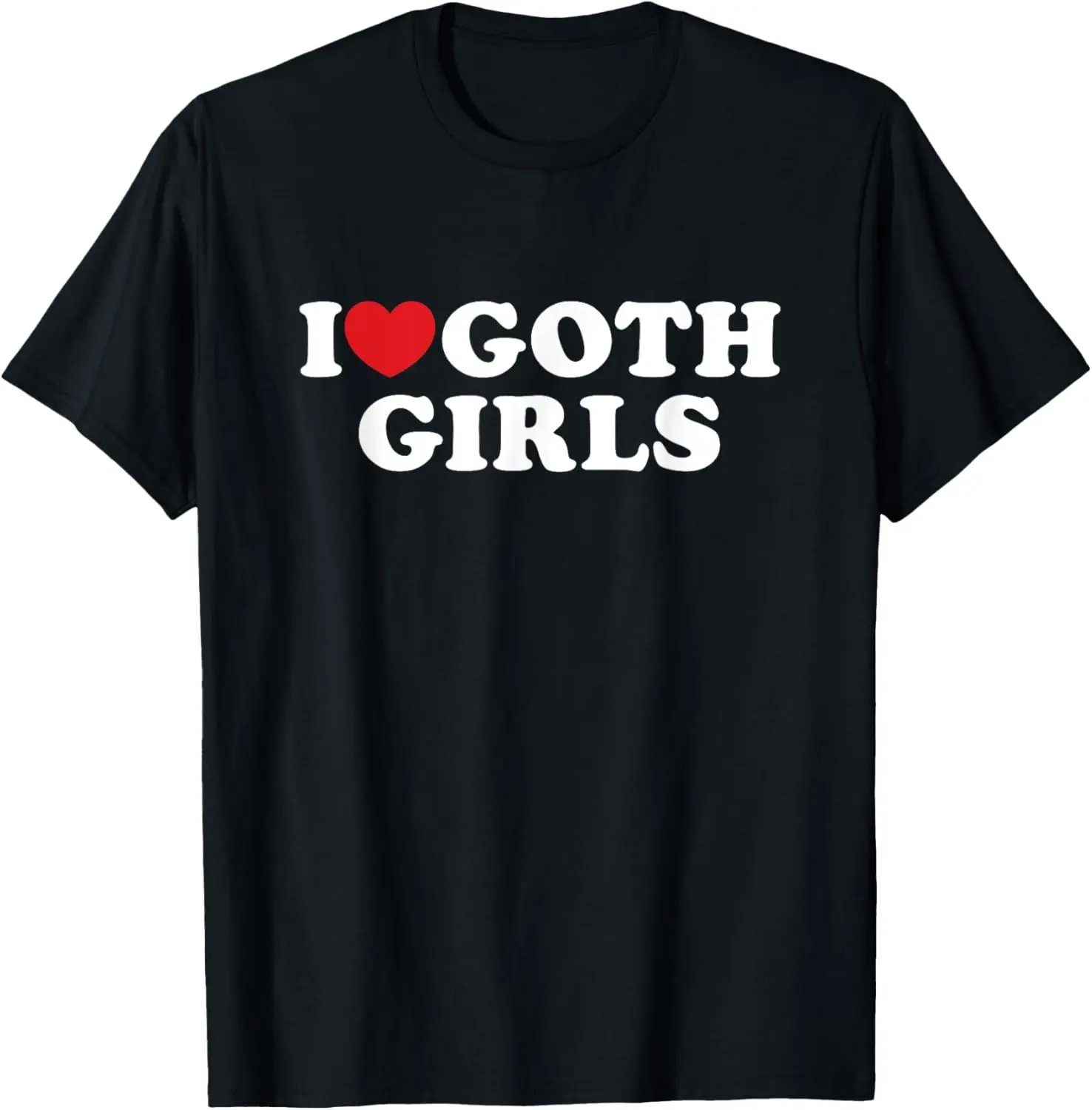 Women's 100% Cotton Short-Sleeve Round Neck Casual Everyday Graphic T-Shirt - Goth Girls Themed Design