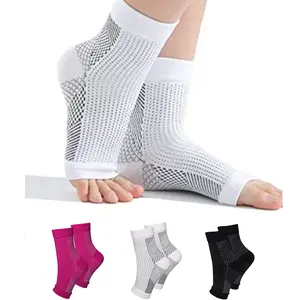 5 Pairs Unisex Ankle Compression Socks, Elastic Knitted Sports Ankle Support, Running Hiking Ankle Socks, Suitable for Fitness Yoga Basketball Football Rock Climbing