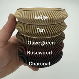 Modern Drink Coasters set of 4  | Modern Curvy Ribbed Design | Protect and Decorate tables  Tableware  Coffee