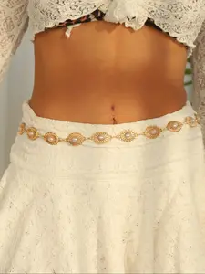 Women's Vintage Layered Waist Chain, Beaded Waist Chain, Waistbeads, Boho Style Fashion Jewelry, Body Jewelry for Party, Daily Clothing Decor, Trendy All-match & Exquisite Jewelry for Birthday Gift, Body Jewellery