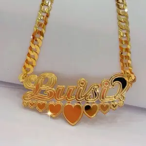 dijes de nombres personalizados oro 14k