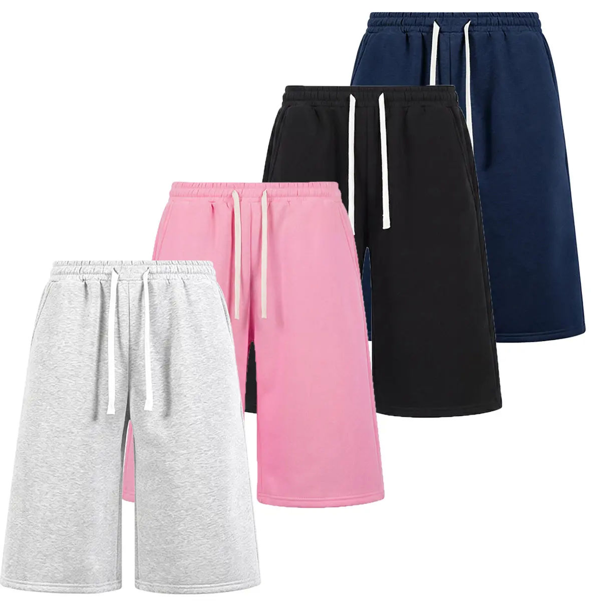 Black + Pink + Dark Blue + White Gray