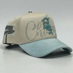 Premium highquality hat for men Sox beige-light blue