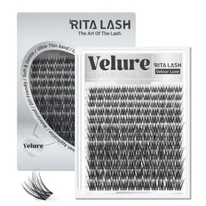 Velure | RITALASH Velour Luxe Collection Upgrade U Lashes with Ultra-Dense, Waterproof, Long-Lasting Lashes | Venus | Natural Daily | Beginner-Friendly DIY Lashes for a Flawless, Voluminous Look | Trendy & Must-Have Clusters