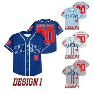 Custom Chicago Baseball Jersey, Chicago Baseball Jersey, Chicago Shirt Jersey, Chicago For Men Women Youth And Kids