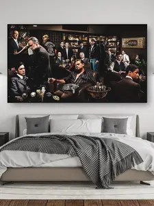 Famous Gangsters Poster, Hollywood Star Actors Wall Art, Gangster Poster, Movie Legends Poster, Luxury Wall Decor