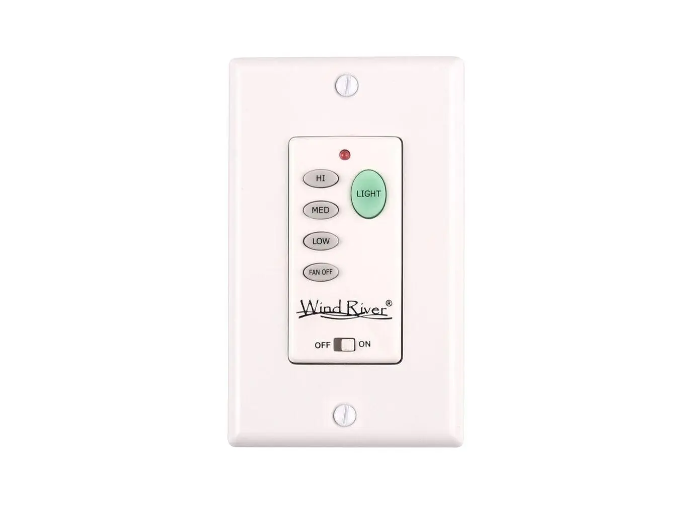 Wind River WR4500 Universal Wall Remote Control System - Black, Wall Mount, Eco-Friendly, 3-Way, Canopy Mounted Receiver, Switch Compatible