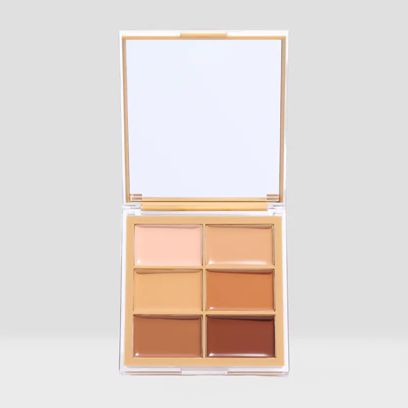 Beauty Creations Sand Snatchural Cosmetic Palette - Buildable Cream Body Contour Palette with Vanilla, Coffee Bean, Beige, Chestnut Shades, Peach, Porcelain Highlighter, 1-2 Shades Lighter Option, for All Skin Types, Ideal Before Setting Makeup
