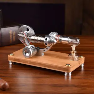 [Mini Stirling Engine Model] Mini Stirling Engine - Hot Air Steam Engine Model for Science Experiment and Educational Creative Birthday Gift Desktop Decoration