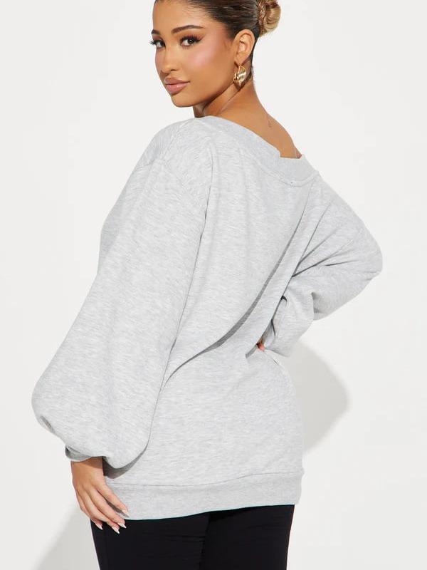Vera Off Shoulder Oversized Sweatshirt
