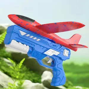 Airplane Launch Toy, Foam Glider Flight Toy, Suitable for Boys, 2 Flying Modes Outdoor Toy, Birthday Gift for Boys and Girls