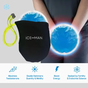 ICE••MAN ColdPouch Vasectomy Underwear Pouch with 2 Vasectomy Icepacks for Men's Testicular Support and Pain Relief
