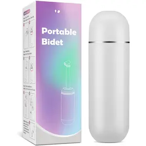 Portable Bidet for Travel: Handheld Sprayer Kit - Personal Hygiene Peri Bottle for Women & Men |  &  Care Essentials | 380mL (12.8 oz) Large Capacity Bottle | EPB-01 Grey