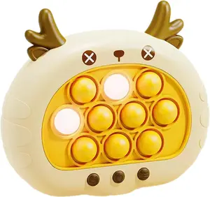 Fast Push Game Fidget Toys Pop Game Handheld Bubble Game Light-up Pop Toy for Boys, Girls and Adults Birthday Gift Squishy Maker Popit