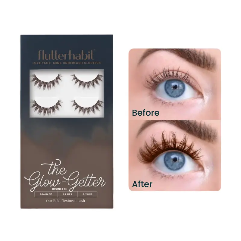 FlutterHabit The Glow-Getter Brunette Cluster Lashes DIY Lash Extensions