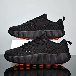 Lace-Free Suspension Tech Sneakers: Breathable Mesh, Non-Slip Cushioning Sole, Lightweight & Durable. Unisex Running & Casual Shoes with Height Boost