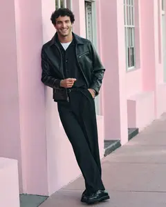 Express Zip Chest Pocket Faux Leather Jacket