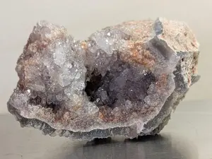 Raw Pink Amethyst Geode Cluster| Sparkly Speciman