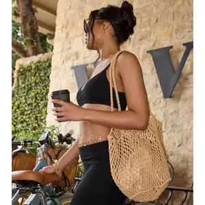 Casual Trendsetter Open Weave Tote Bag