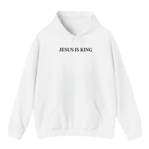 JESUS IS KING Hoodie – Unisex Christian Faith Hoodie for Bold Believers in Christ, Cozy Inspirational Religious Pullover, Comfort Style Gospel Apparel