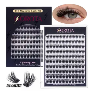Gorota Segmented Self-Adhesive False Eyelashes | Mixed Lengths 10–16 mm, 3D Self-Adhesive Style | Natural Lashes in 5 Seconds Without Glue | Beginner-Friendly, Reusable tiktokshopspringglowup