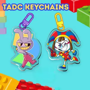 Jax And Pomni TADC Keychains, TADC Jax Pomni Digital Circus Amazing Keychains, Cute, Durable, And Perfect For Bags, Keys, Or Gifts. Great For Daily Use Or As Thoughtful Little Gifts For Your Friends And Yourself.